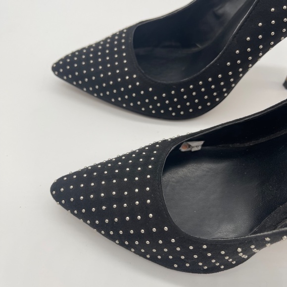 Aldo Pillow Walk Stessy Pump - Stiletto heel - Black with Silver Size 8.5 - Picture 6 of 10